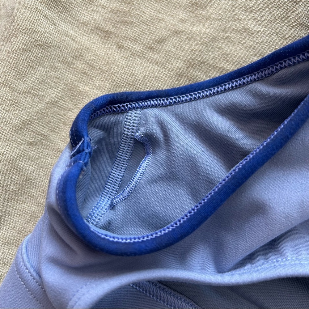 Peloton “Sundays with Love” Blue and Purple Sports Bra - Picture 2 of 5